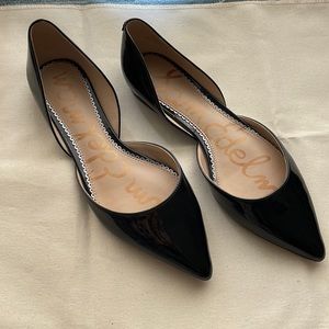 Black patent Sam Edelman flats